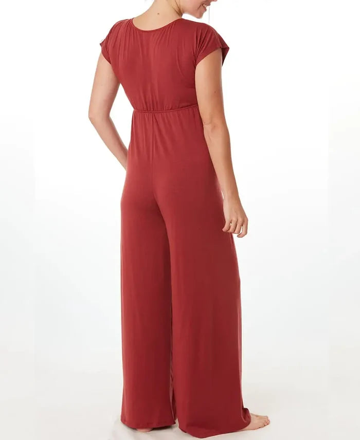 Maternity and nursing suit Origin terracotta - Pajamas