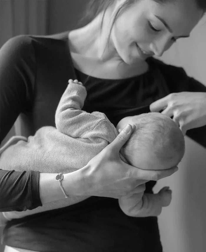 Maternity and nursing T-shirt Life black - tops