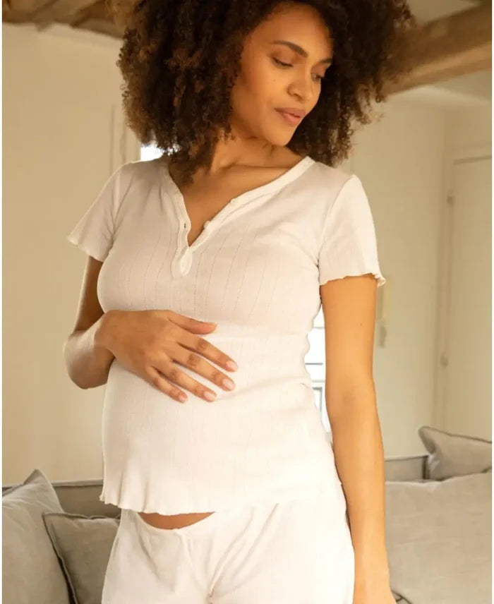 Maternity and Nursing T-Shirt Trousseau natural