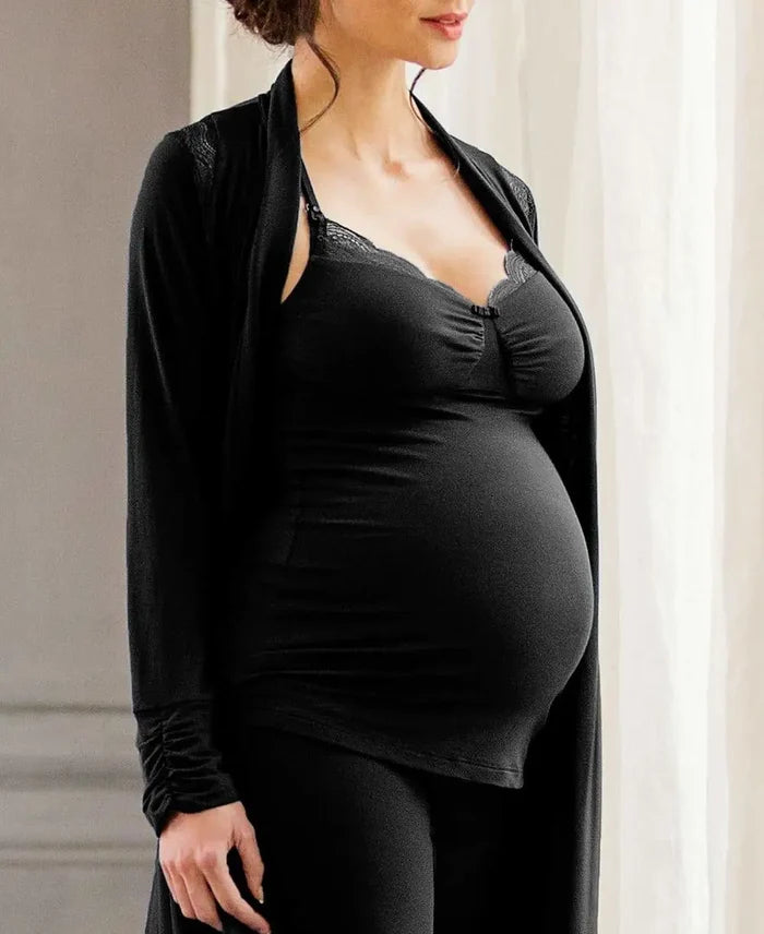 Maternity and nursing top Serenity black