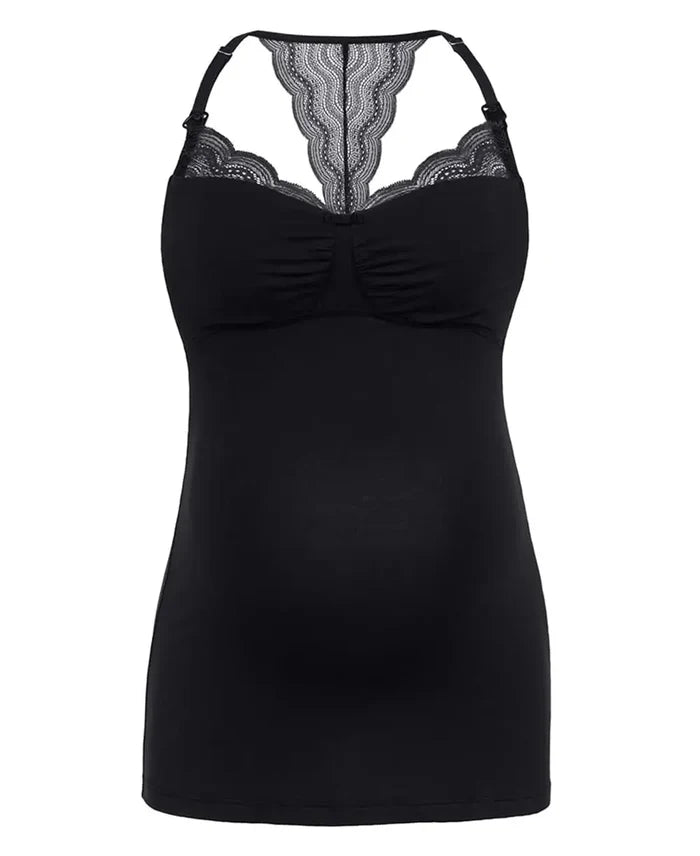 Maternity and nursing top Serenity black