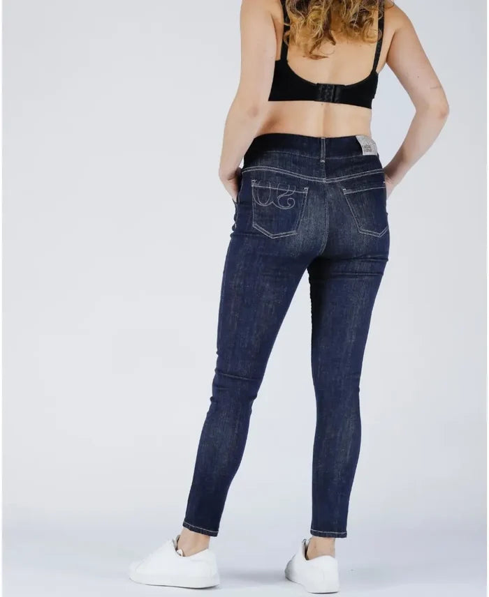 Maternity and postpartum dark blue denim Sharon - Jeans