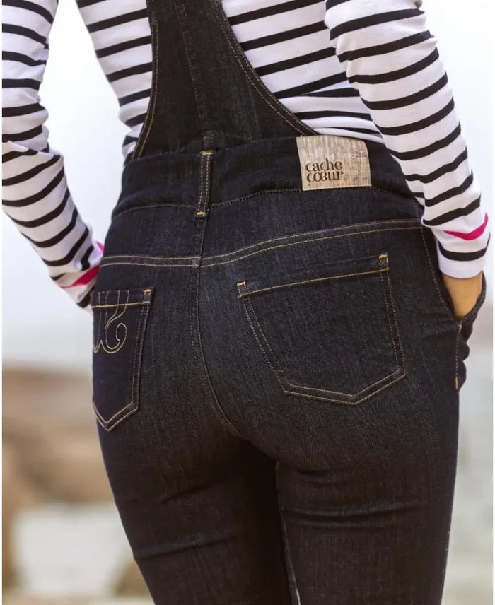 Maternity and postpartum dark blue denim Sharon - Jeans