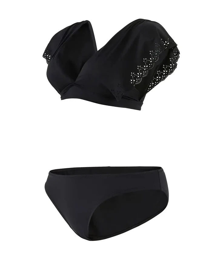 Maternity bikini Bloom black