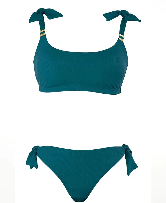 Maternity bikini Porto Vecchio emerald