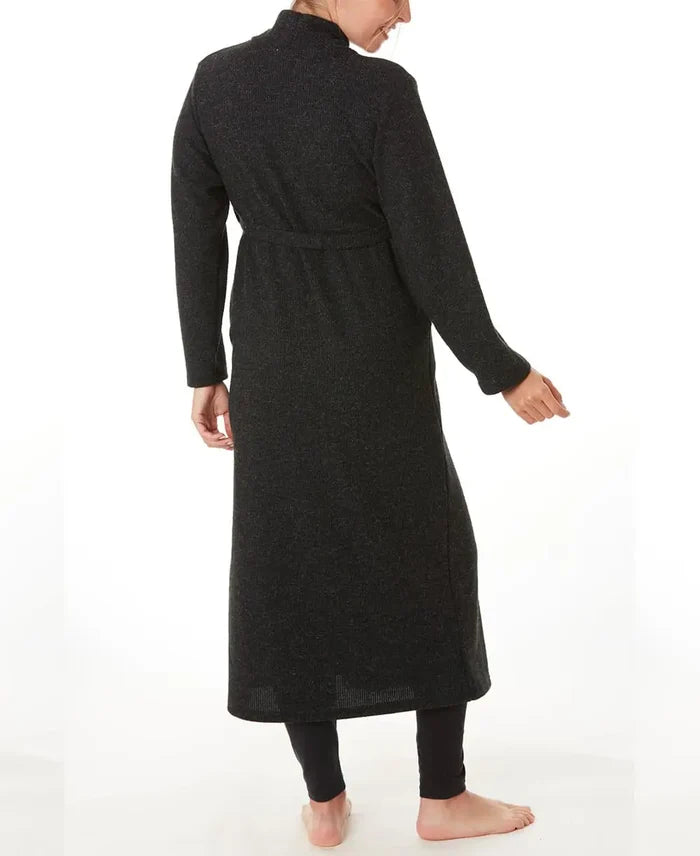 Maternity long cardigan Sweet Home black - Nightdress