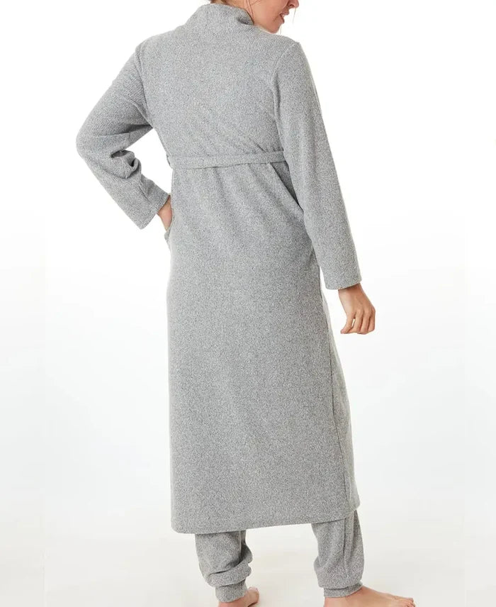 Maternity long cardigan Sweet Home grey - Nightdress