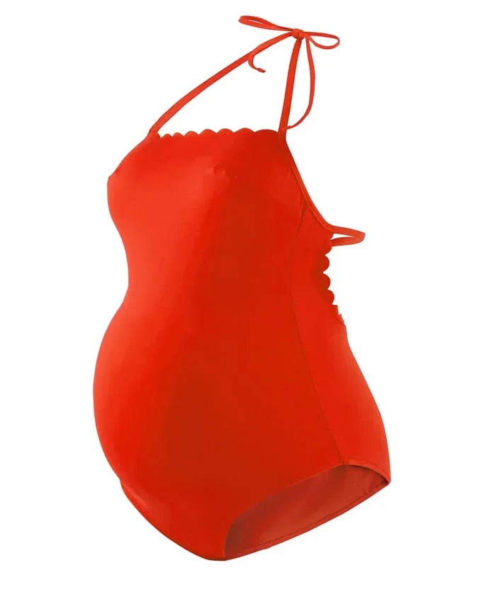 Maternity swimsuit Kyoto orange