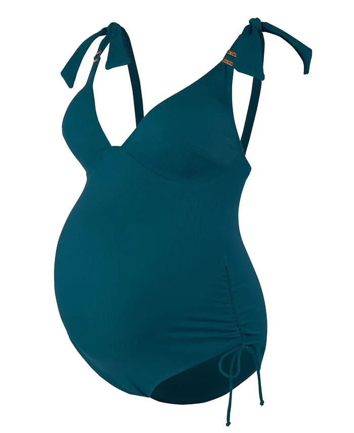 Maternity swimsuit Porto Vecchio emerald - Swimsuit