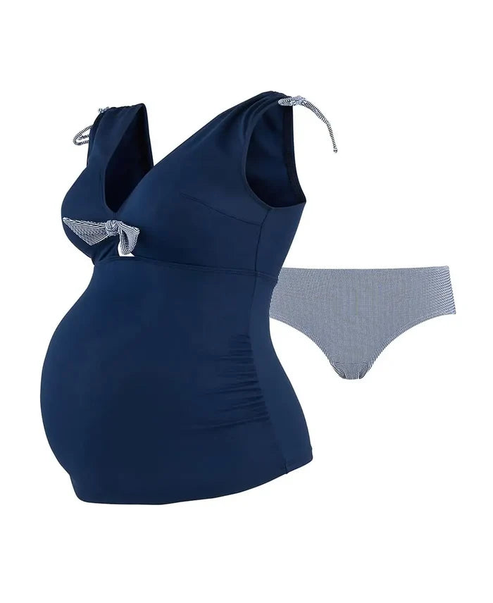 Maternity tankini St-Tropez navy