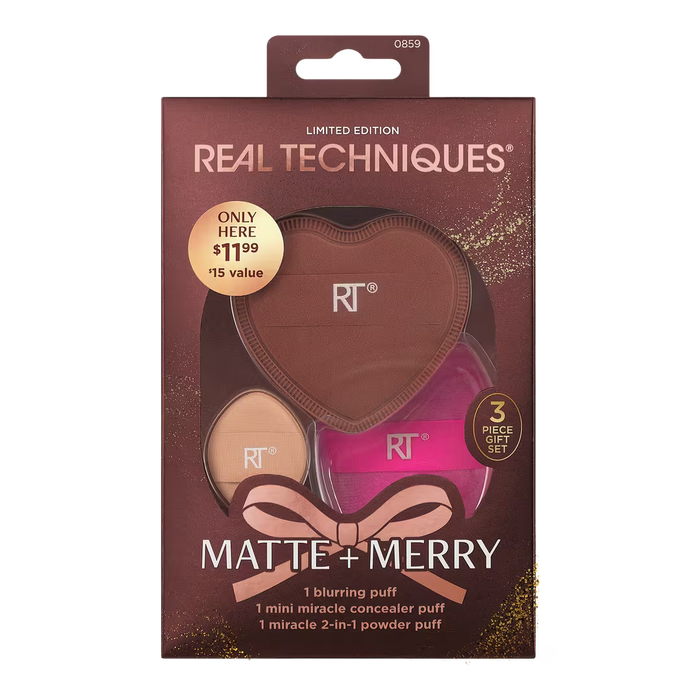Matte + Merry Makeup Puff Gift Set