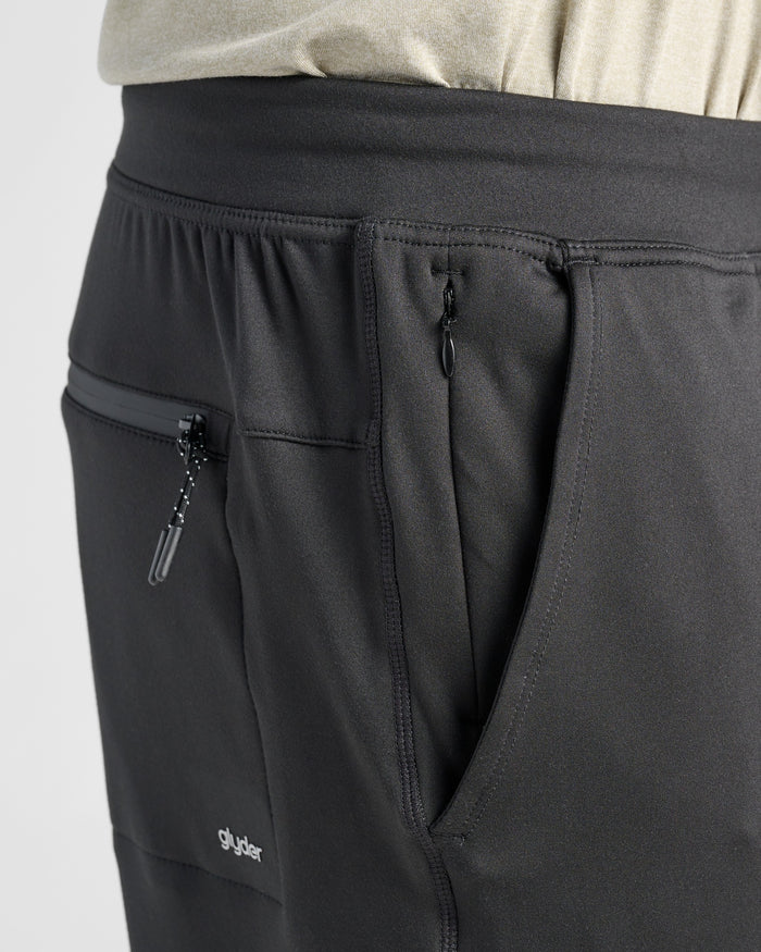 Black $|& Glyder Medalist Jogger - SOF Detail