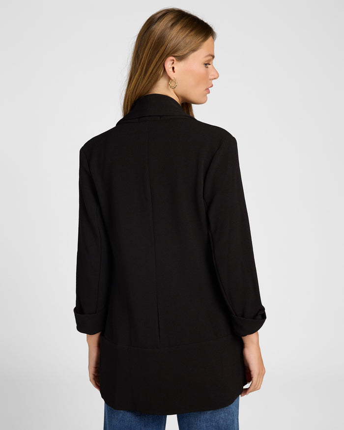 Black $|& Lemon Tart Melanie Open Front Blazer - SOF Back