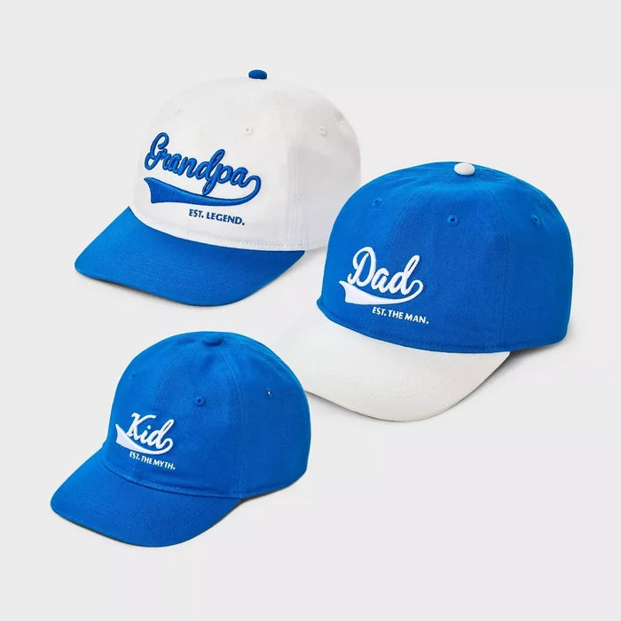 Men's 3pk Father's Day Baseball Hat - Goodfellow & Co Blue