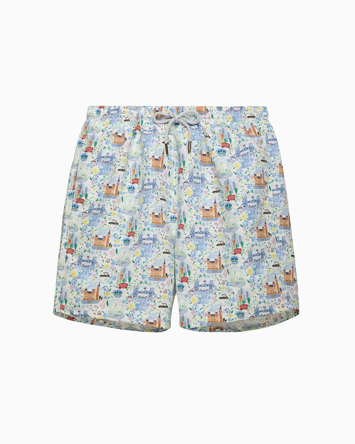 Hampton Swim Swimshorts Mens Daddy & Me Swimshorts in London Scenes