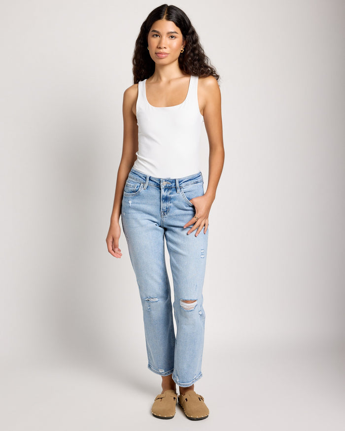 Talented $|& Lovervet Mid Rise Ankle Straight Leg Jeans - UGC On Fig