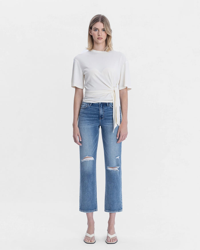 Vital Spark $|& Vervet Mid Rise Ankle Straight - VOF Detail