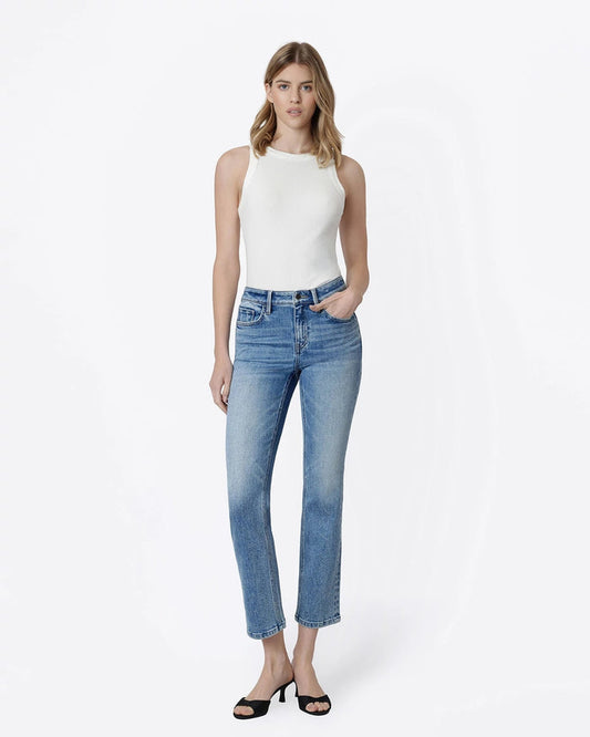 Aquila $|& Flying Monkey Jeans Mid Rise Slim Straight Jeans - VOF Detail