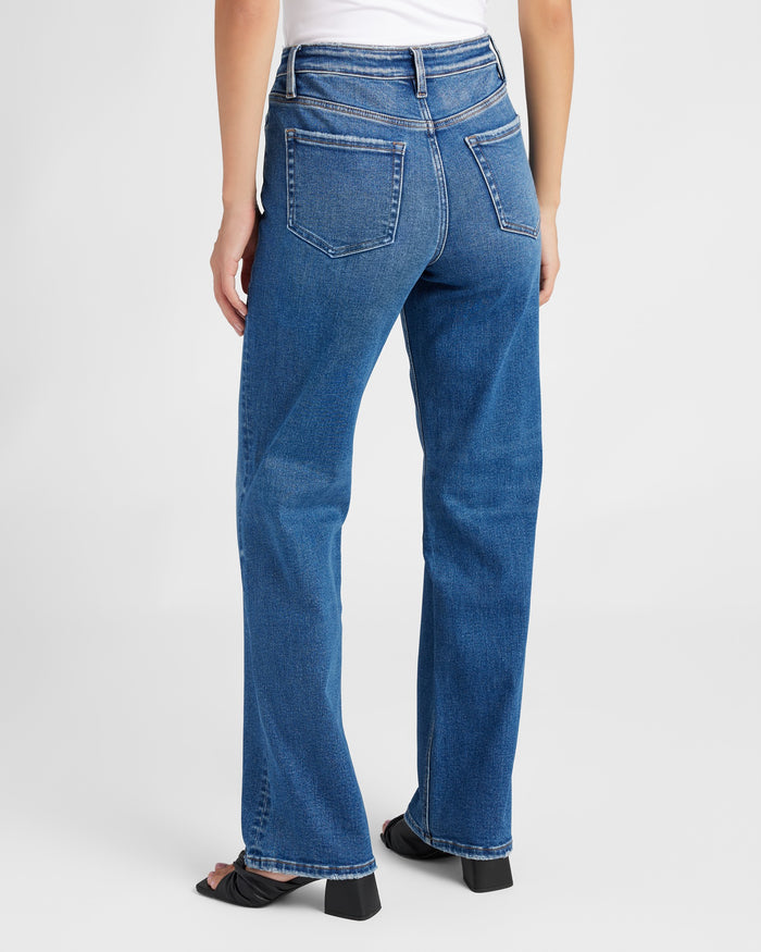 Dreamland $|& Vervet Mid Rise Slim Wide Leg Jeans - SOF Back