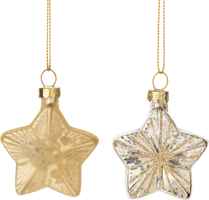 Mini Glass Star Ornament