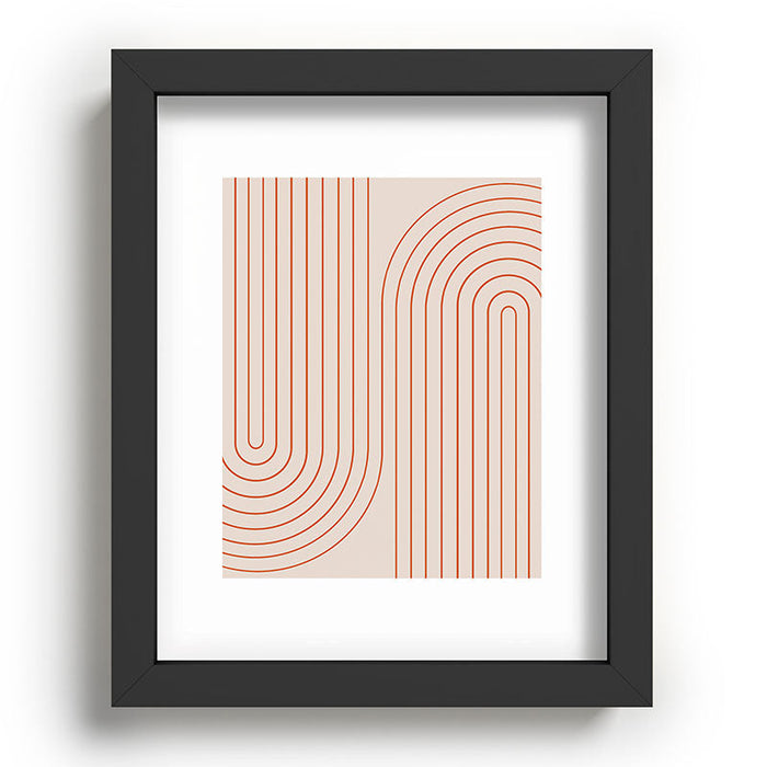 Minimal Line Curvature Coral 2 Recessed Framing Rectangle