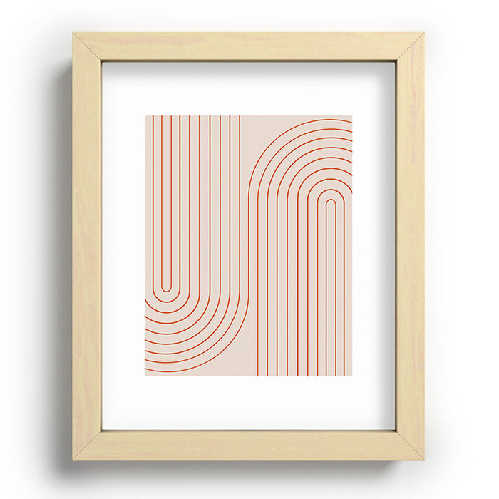 Minimal Line Curvature Coral 2 Recessed Framing Rectangle