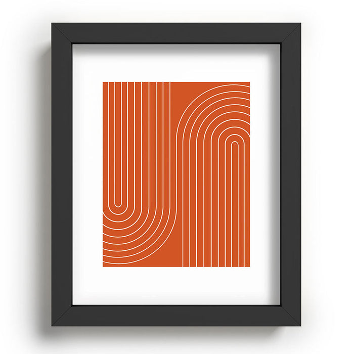 Minimal Line Curvature Coral Recessed Framing Rectangle