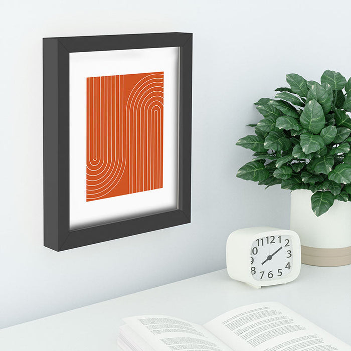 Minimal Line Curvature Coral Recessed Framing Rectangle