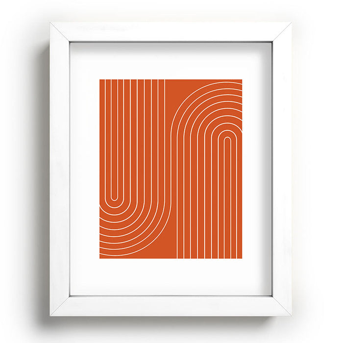 Minimal Line Curvature Coral Recessed Framing Rectangle
