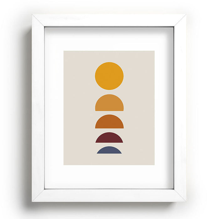 Minimal Sunrise Sunset I Recessed Framing Rectangle