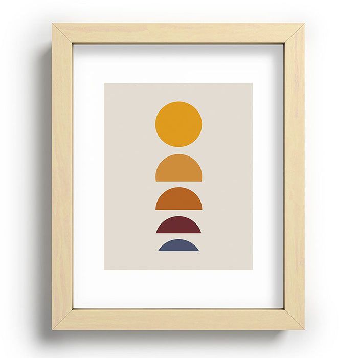Minimal Sunrise Sunset I Recessed Framing Rectangle