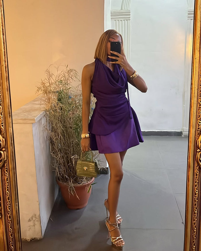 Nightshade purple silk