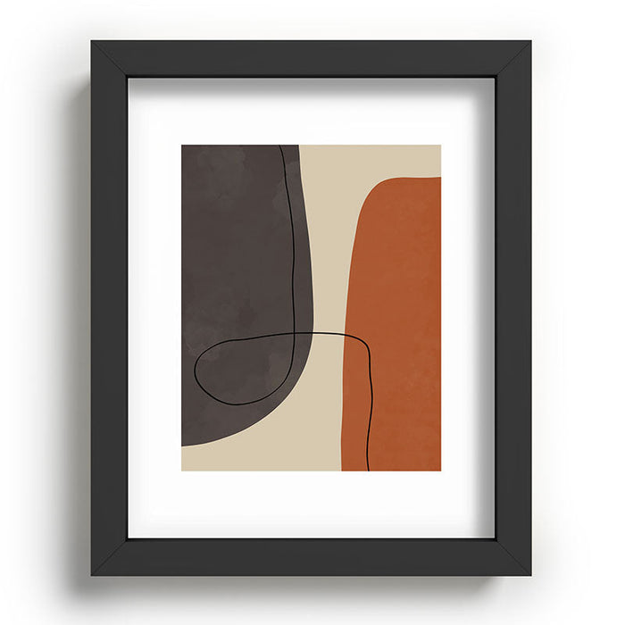 Modern Abstract Shapes II Recessed Framing Rectangle