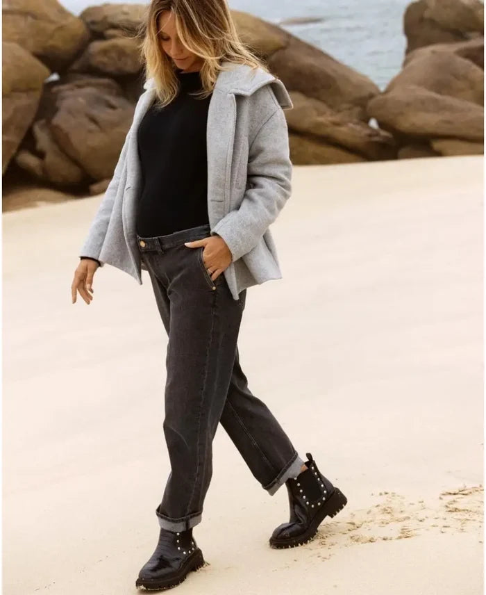 Mom fit maternity and post partum jeans Carrie grey used