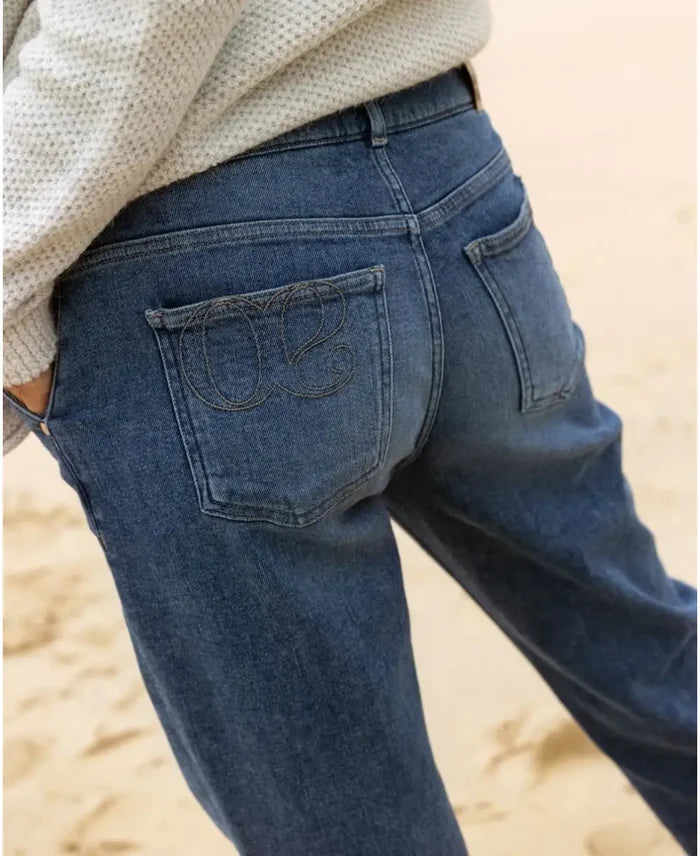 Mom fit maternity and post partum jeans Carrie mid blue used