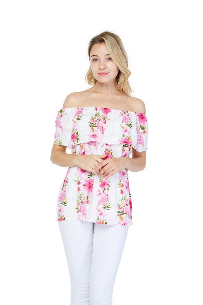 Mother Daughter Paia Set in Pink Hibiscus Vine