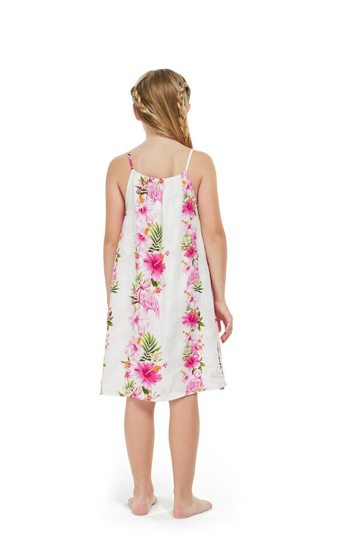 Mother Daughter Paia Set in Pink Hibiscus Vine