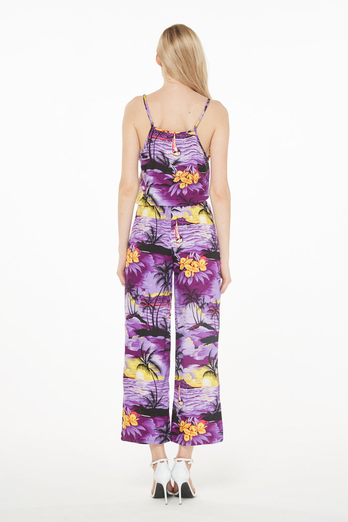 Mother Daughter Papaikou Set in Sunset Purple