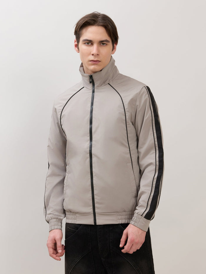 Mystic - Regular Track Jacket - Stone