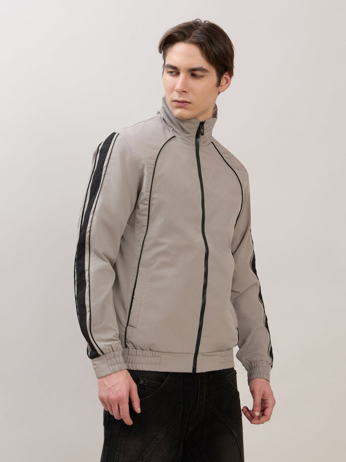 Mystic - Regular Track Jacket - Stone