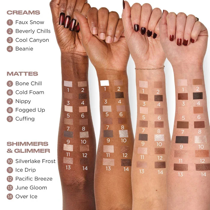 Naked Shaped Cool-Toned Makeup Palette for Eyes & Face