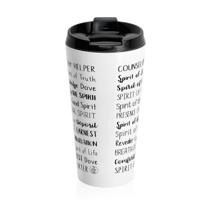 Names of the Holy Spirit Travel Mug