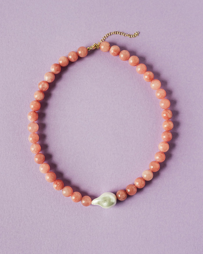 Pink $|& Macrae & Co Natalie Necklace - VOF Detail