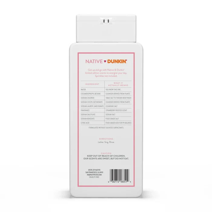 Native Dunkin Body Wash