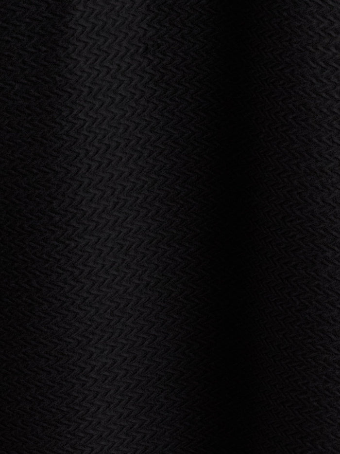 Neliis-2 - Textured Chevron Polo T-Shirt – Black