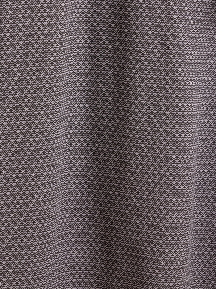 Neliis-2 - Textured Chevron Polo T-Shirt – Grey