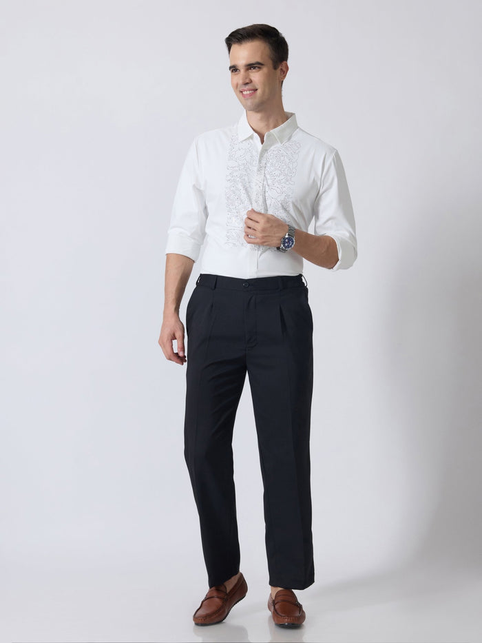 Nemo-2 - Stone Embellished Shirt - White