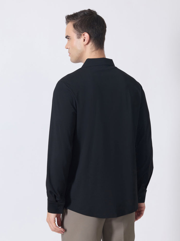Nemo-9 - Stone Embellished Shirt - Black