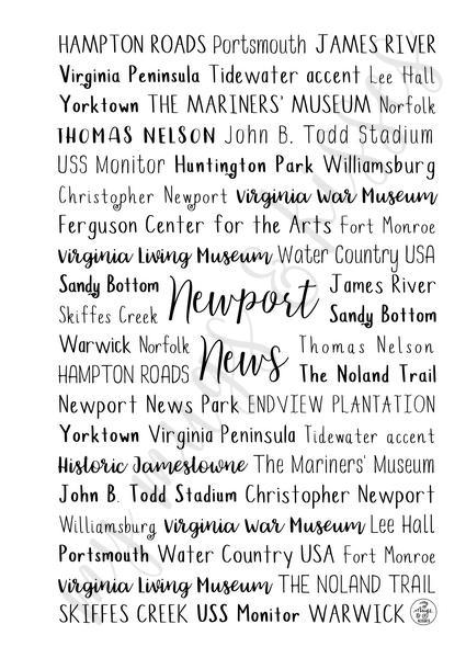 Newport News, VA Spiral Notebook