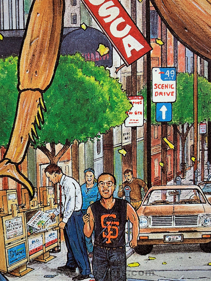 NF-354 - Los Lobos - Harry Rossit - 1998 Poster - The Fillmore - Near Mint Minus - SF Rock Posters & Collectibles